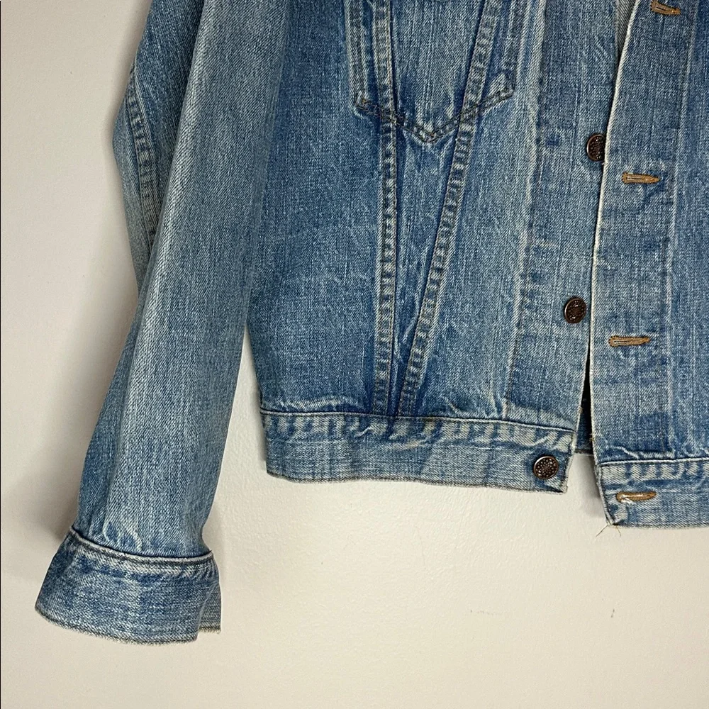 80s Sears The Men's Store Jeans Joint Denim Jacket Vintage 1980s Size M